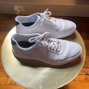 Cole Haan Men's Grand Crosscourt Modern Tennis Sneaker, white leather, size 8M
